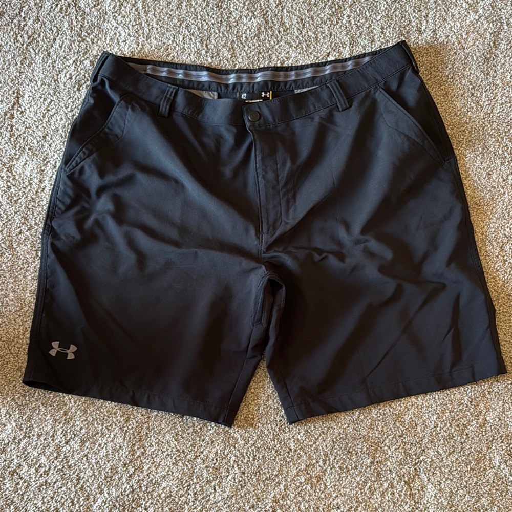 Under Armour Dark Gray Performance Shorts MENS Size 42